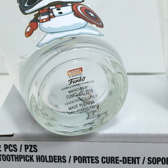 Funko Marvel Shot Glasses Toothpick Holder Thanos Captain America Snowman X-Mas - Picture 6 of 12